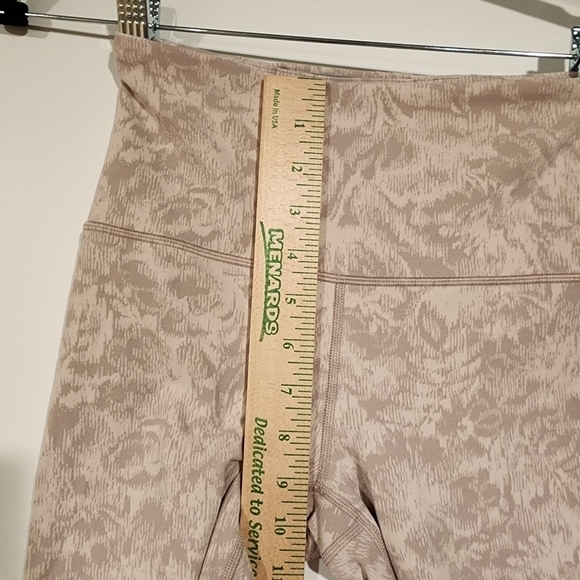 Athleta Elation Textured Tight Neutral Taupe Pink High Rise Tights Leggings XS - Picture 11 of 13
